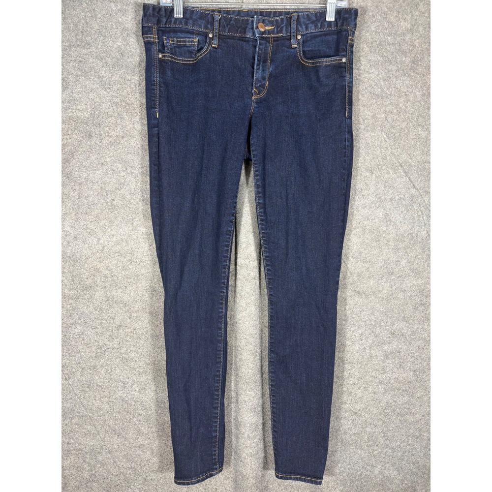 Gap 1969 Always Skinny Jeans Womens 30r Dark Wash Denim Slim Fit Stretch Leg